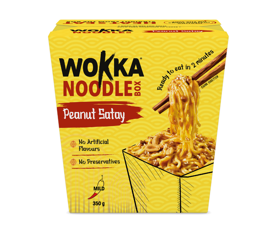 Wokka Peanut Satay Noodle Box 350g