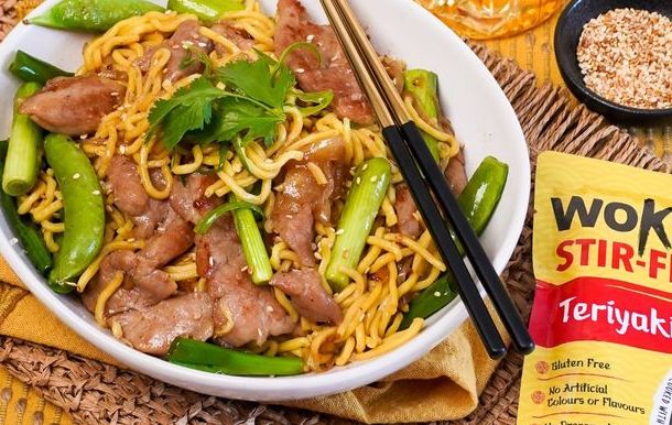 Teriyaki Pork Noodle Stir-fry